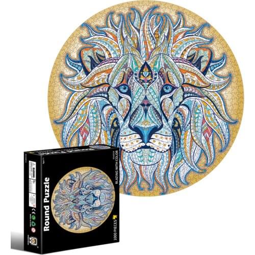 Lion Jigsaw Puzzles 1000 Piece Adult Challenging Game Puzzle Family Toy Game For Adults Kids Home Decoration