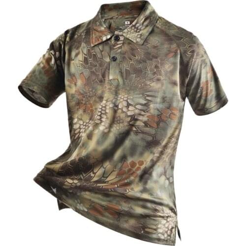 Clothing Mens Shirts Tactical Camouflage Polo Shirt Summer Casual Clothing With Patches Typhon Multicam Fast Dry