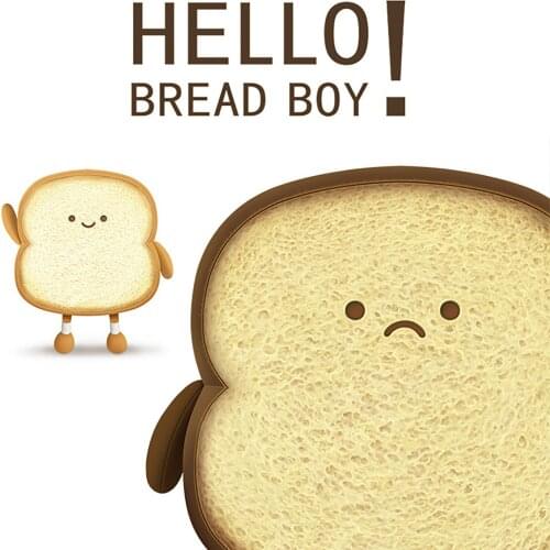 Kawaii Toast Bread Slice Pillow Home Decor Bedroom Decoration Plush Toy Peluche Doll Cute Soft Stuffed Plushie Dolls Cushion