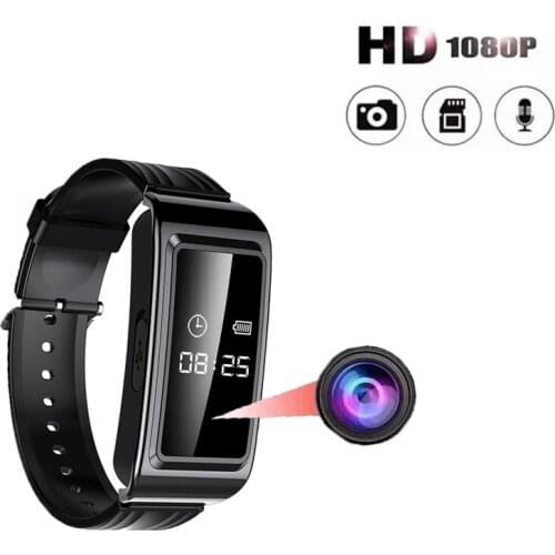 SmartWatch Mini Camera Wristband 1080P HD Video Recording Micro Cam Sports Voice video Recorder Smart Watch Bracelet Camcorder