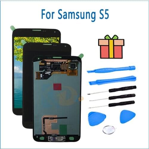 LCD Screen Touch Display Assembly Replacement For Samsung Galaxy S5 G900 LCD