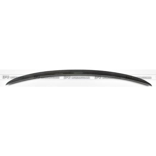 Car-styling For Audi A4 B8 S4 Style 09-12 Carbon Fiber Rear Spoiler Glossy Fibre Trunk Ducktail Wing Auto Racing Body Kit Trim