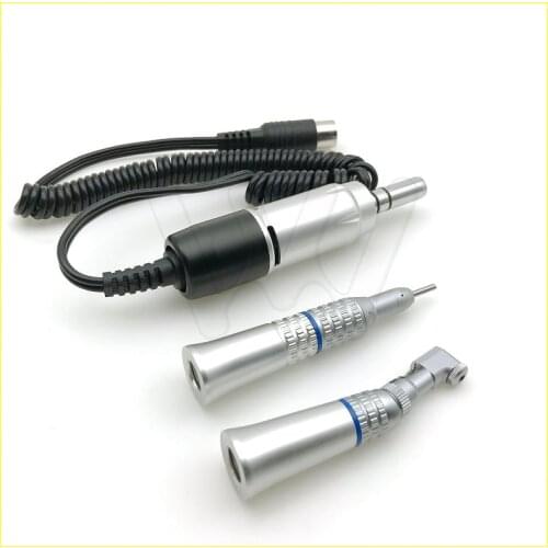 Dental Lab 35000rpm contra angle straight Handpiece Electric Micromotor polishing brush tool