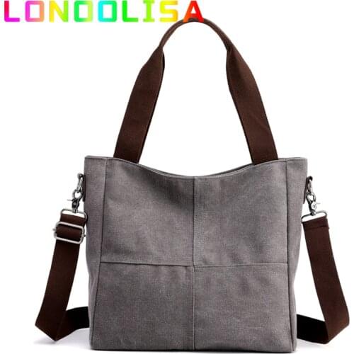 Womens Bag Canvas Handbag Large Capacity Messenger Bag Designer Brand Casual Totes Fashion Purse Female Shoulder Crossbody Bag