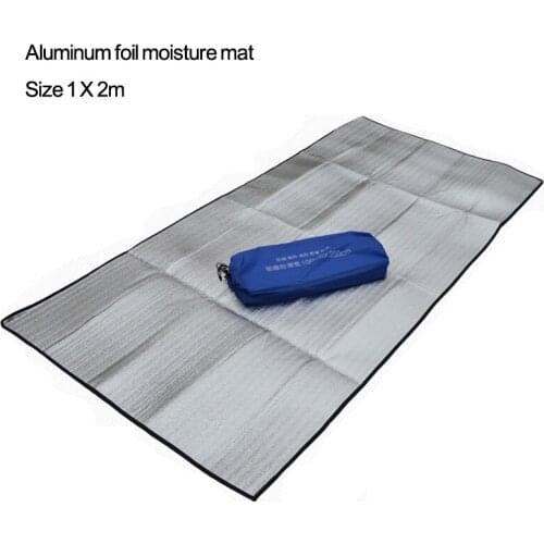 Light weight Size 1m X 2m Camping Aluminum Foil EVA Foam mat Picnic Beach Mattress Sleeping Pad