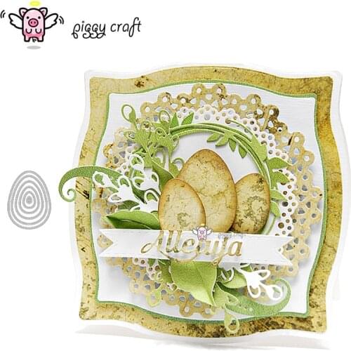 Piggy Craft metal cutting dies cut die mold Easter eggs decoration Scrapbook paper craft album card punch knife art cutter die