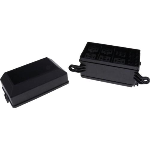 Universal 6 Way Blade Fuse Holder Box Relay Base With Spade Terminals