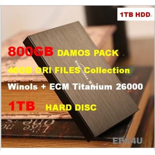 Winols 2.24\2.26+800GB DAMOS PACK 40GB ORI FILES AND TUNED PACK+1000GB HDD+ECM TITANIUM 1.61 with 26000 Driver