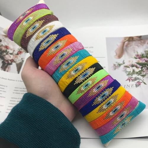 BLUESTAR 2021 MIYUKI Bracelet Femme Bracelets Turkish Evil Eye Pulseras Jewelry Handmade Tassel Jewellery