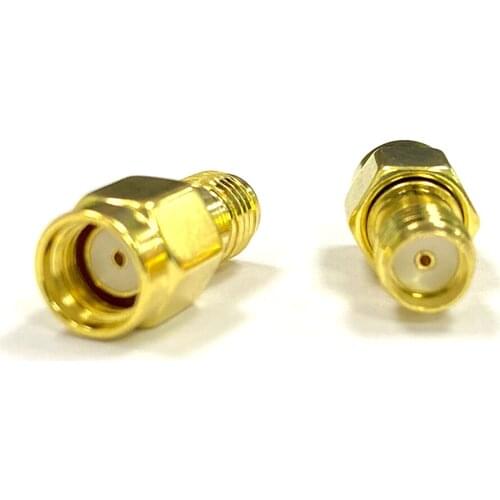1PC RP-SMA male plug with socket switch SMA female jack RF Coax Adapter Convertor straight goldplated NEW wholesale for WIFI