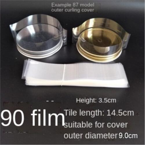 400pcs/lot Pvc Transparant Heat Shrink Bands For Water Proof Sealing Film Diameter 89mm x height 35mmx Laid Flat Width 145mm