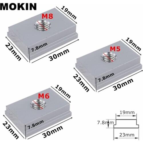 5pcs/10pcs M5/M6/M8 T-track Slider Sliding Nut Woodworking Tool Jigs Screw Slot Aluminum Alloy T Slot Nut Fastener Accessories