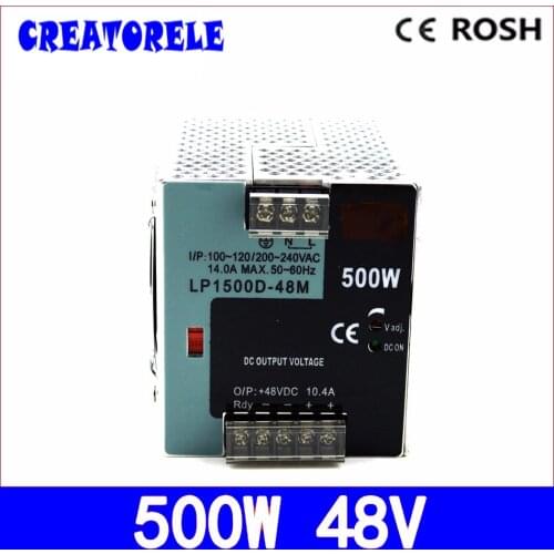 Ac to dc LP-500-48 500W 48V 10.4A din Rail 500w -driver led driver source switching power supply volt
