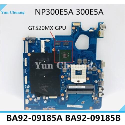 BA92-09185A BA92-09185B BA41-01763A BA92-01839A For samsung NP300E5A 300E5A NP-300E laptop motherboard GT520MX GPU HM65 DDR3