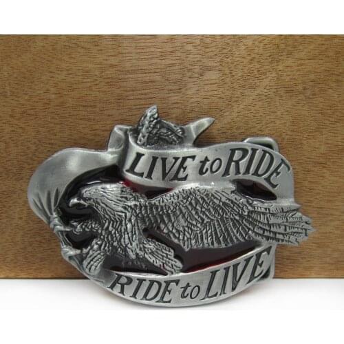 BuckleClub wholesale retro zinc alloy western flying EAGLE jeans gift cowboy belt buckle FP-02232 for men 4cm width loop
