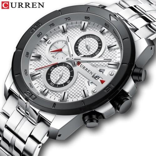Top Brand CURREN Luxury Men Watch Full Steel Business Wristwatch Sports Fashion Waterproof Quartz Male clock Relogio Masculino