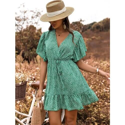 Летние платья с воланами DBHFYK China At AliExpress