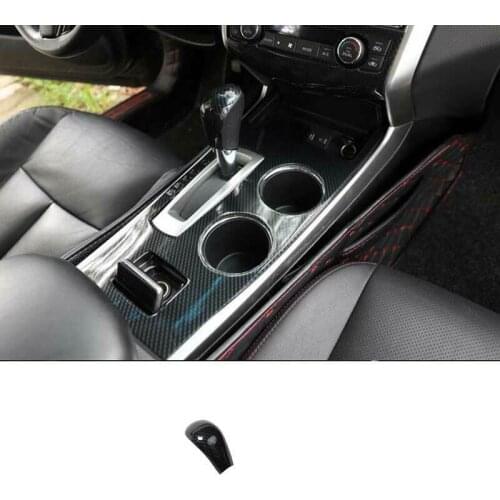 For Nissan Teana Altima 2013-2018 Carbon Fiber Car Interior Gear Shift Knob Trim Car modification Auto parts