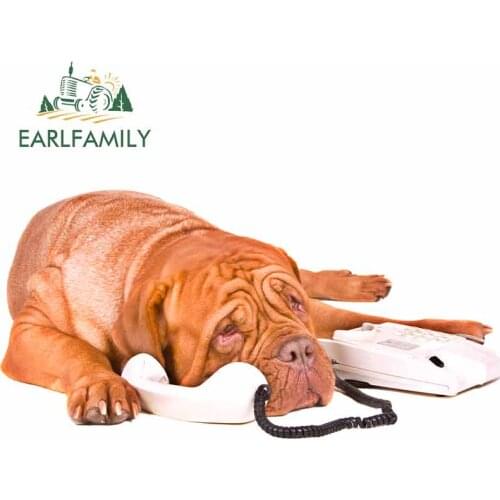 EARLFAMILY 13cm x 6.5cm Funny 3D Pet Dog Car Styling Stickers Rear Windshield Decal Auto Motorcycle Decoration