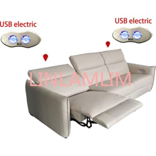 Living Room Sofa set 3 seater real genuine leather sofas recliner salon couch puff asiento muebles de sala canape L sofa cama