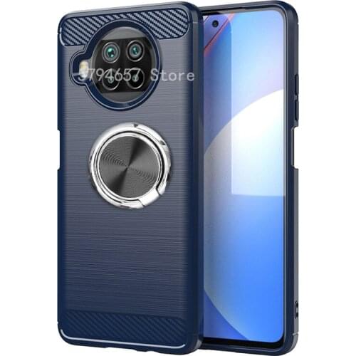 Cover For Mi 10T Lite Case Ring Soft TPU case For Xiaomi Mi 10T Lite 5G Case With Finger Ring Metal