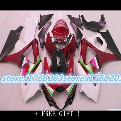 New red black ABS Injection fairings kit for SUZUKI K7 GSXR1000 GSXR 1000 07-08 SUZUKI GSXR1000 2007-2008 K7 bodywork