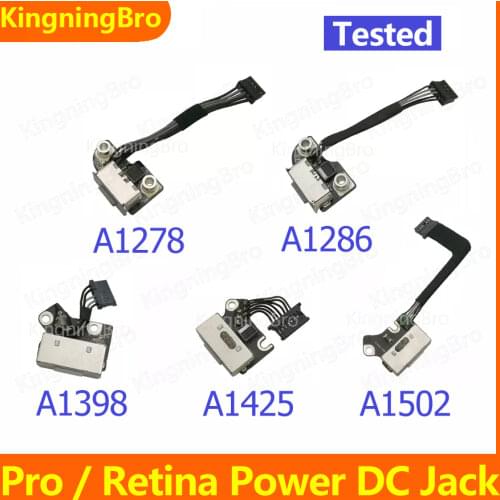 Original Power DC Jack For Macbook Pro Retina 13" 15" A1398 A1425 A1502 820-3109-A 820-3248-A 820-3584-A