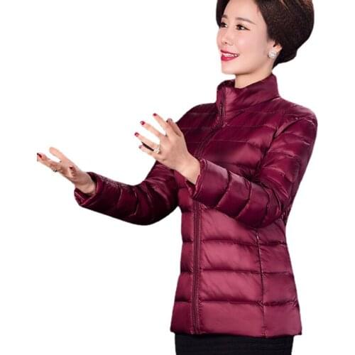 Autumn Winter Women Women Overcoat Windbreaker Coats Down Coats Duck Down Jacket Women Ultra Light Down Jacket