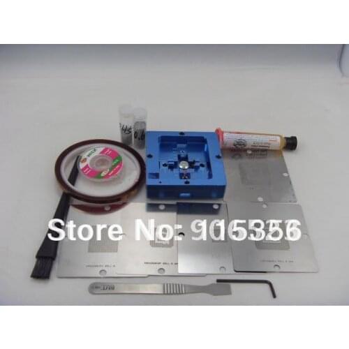 Free shipping BGA reball station 80mm with stencils for xbox360 CPU GPU CACHE PS3 CXR714120 rework reballing kit