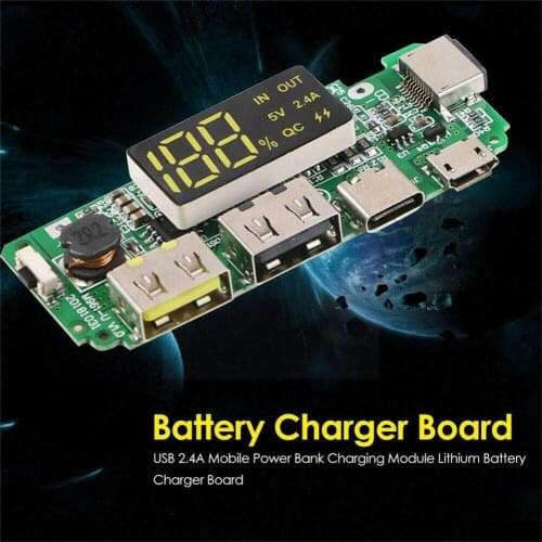 Battery Charger Board Digital Display Charging Module 18650 Bank Circuit Power Board Charging Battery Module Mobile Lithium W7P5