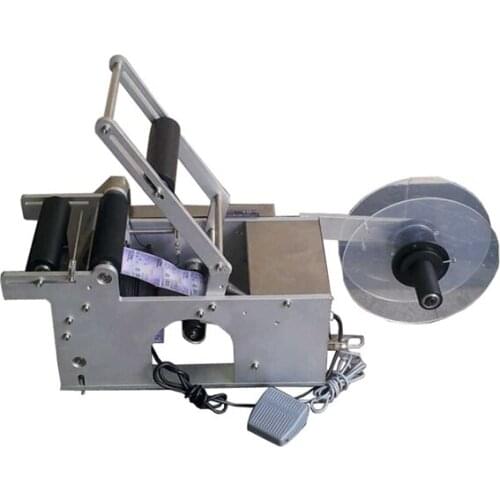 Semi-Auto Round Plastic Bottle Labeller, Labeling Machine, Adhesive Sticker