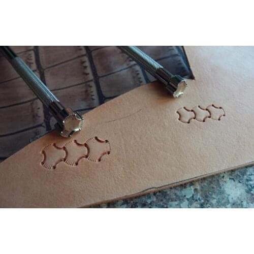 Advanced steel Armor pattern Hand-work unique design leather working tools carving punches stamp craft tools