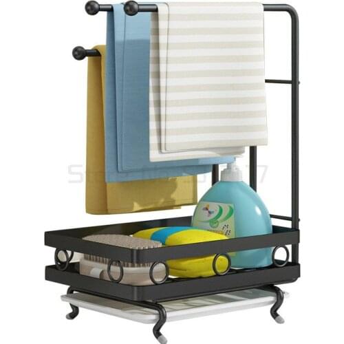 Sink, dishcloth rack, household storage rack, kitchen supplies, cleaning cloth storage rack, dishwashing cloth drain rack