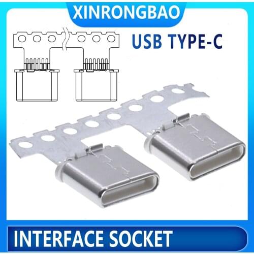 Rca connector USB 2.0 7PIN C TYPE CONN Conn/clamp plate type connectors/jack/socket U502-7 Micro usb connector Good quality USB