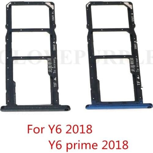 10pcs/lot SIM Card Tray Holder Slot Adapter For Huawei Y6 2018 / Y6 Prime 2018 / Enjoy 8e
