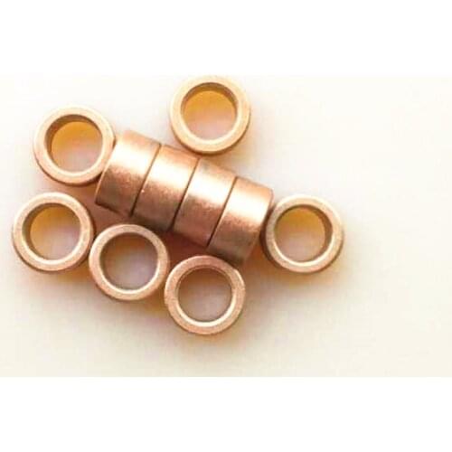 10PCS Copper Base Oil Bearing Inner Diameter 8MM Powder Metallurgy Copper Sleeve Diy Metal Copper Ring Parts