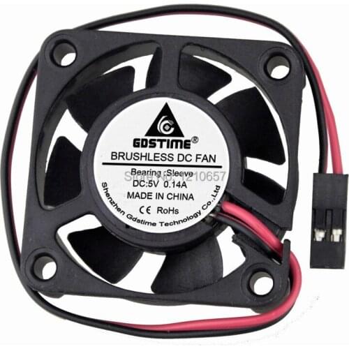 100 Pieces LOT Gdstime 5V 4010 40 x 40 x 10mm 40MM DC Dupont Motor Radiator Cooler Cooling Fan