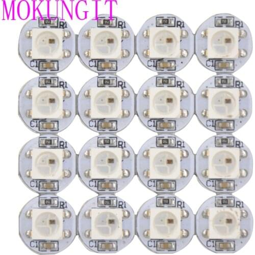 100pcs WS2812B SK6812 5050 RGB LED & PCB Board 1-LED Addressable Module Pixel Light DC5V mini PCB board (10mm*3mm) Heatsink