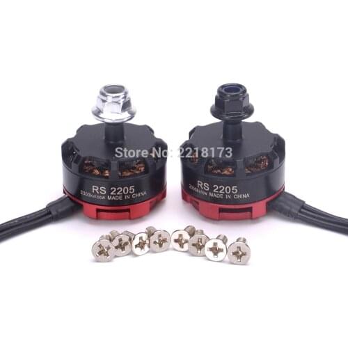 2pcs RS2205 2300kv RS 2205 Brushless Motor support 3-4S FOR ZMR250 Robocat 270 FPV Quadcopter