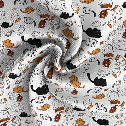 50*145cm Cat Animal Bullet Jacquard Twill Bubble Knit Fabric Sewing Quilting Fabrics Needlework Liverpool Fabric,c16936