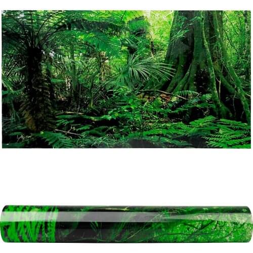 Fish Tank 3D Rainforest Background High Quality PVC Adhesive Underwater World Aquarium Decor Tank Wallpaper Landscape Sticker