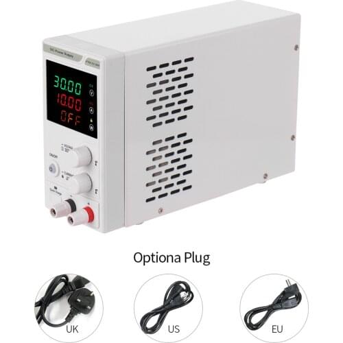 110V-220V 0-30V 0-10A DC Power Supply Power Regulator 4-digit LED Display Voltage and Current Mini Regulated Power Supply