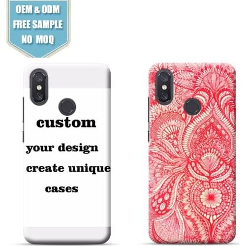 Red Window Grille Custom 3d Phone Case for Xiaomi 6/6X/6 PLUS/8 For Xiaomi Series Full Wrap Printing Cases Drop ship support
