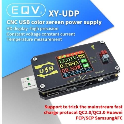 XY-UDP 15W Digital USB DC-DC Converter CC CV 0.6-30V 5V 9V 12V 24V 2A Power Module Desktop Adjustable Regulated power supply
