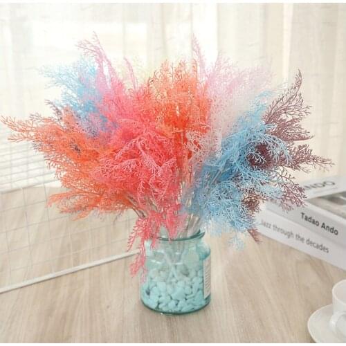 Artificial Frost Flower Ice Flower Rime Branch Bouquet Plastic Plants Wedding Party Decor DIY Home Garden Decoration Fack Flower