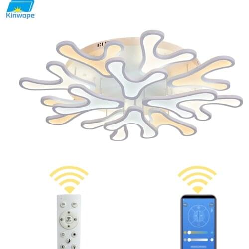 Kinwope Living Room Antler Ceiling Lamp 2020 Modern Minimalist Atmosphere Bedroom Round Creative Headlight Led Ceiling Lamp