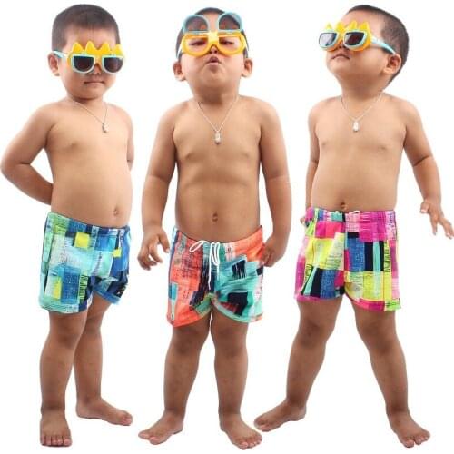 Summer Toddler Boys Beach Swimwear Shorts Baby Kids Children Swimming Trunks Swimsuit Summer Swim Wear Cartoon Printed Trunks
