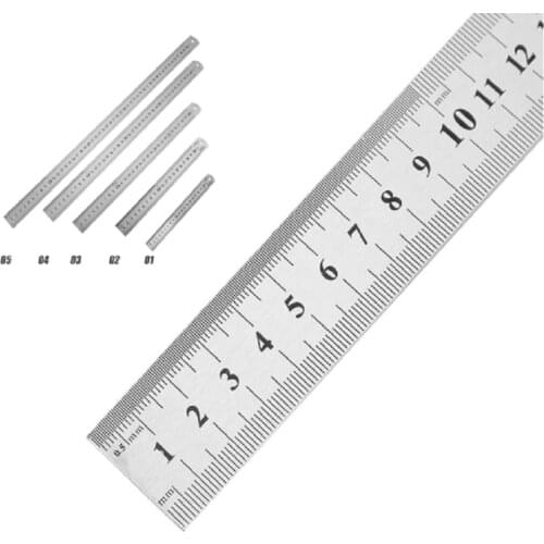 Sewing Foot Sewing 15-50cm Stainless Steel Metal Straight Ruler Ruler Tool Precision Double Sided Measuring Tool