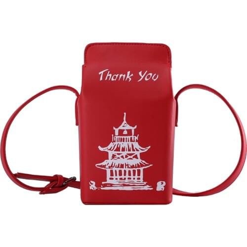 Fashion Women Handbags Printed Chinese Style Pagoda Bag Casual Female Shoulder Bags Cute Hit Color Packages For Girls 2021 New