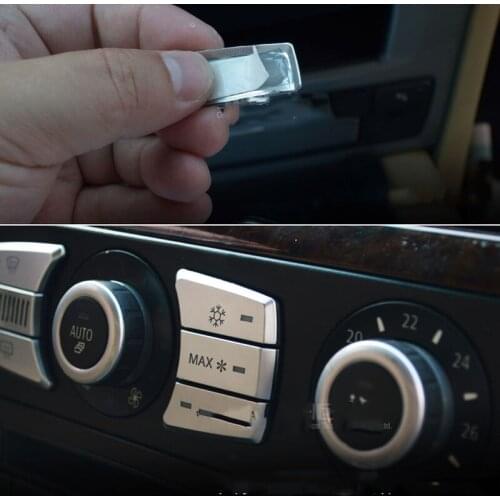 Car Button Sticker for BMW Old 5 Series E60 520 523 525 530Li Car Air Conditioning Button ABS Decorative Sticker Accessories